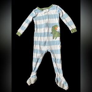 ⭐️4/$20⭐️ Carter’s T-Rex Snug-fitting Pajama (few small stains) 🦖